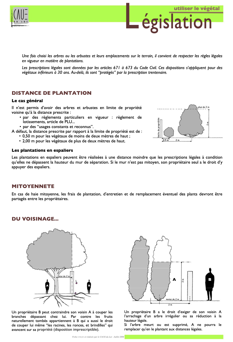 Fiche Utiliser le végétal