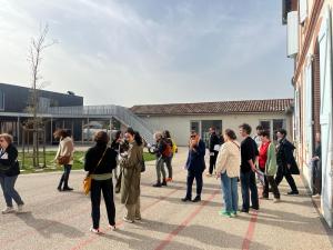 Visite du groupe scolaire de Bourg St Bernard