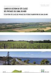 Cahier de gestion du site classé des paysages du Canal du Midi et du futur site classés des paysages du système d'alimentation du Canal du Midi