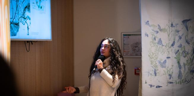 Carla Chatellard lors du Réveil Créatif