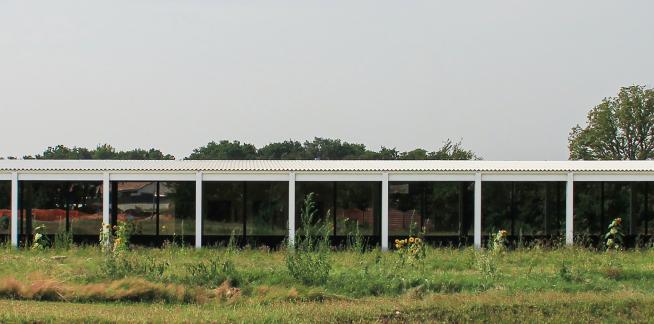 Façade sud de l'atelier